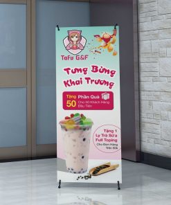 in standee chữ X TPHCM